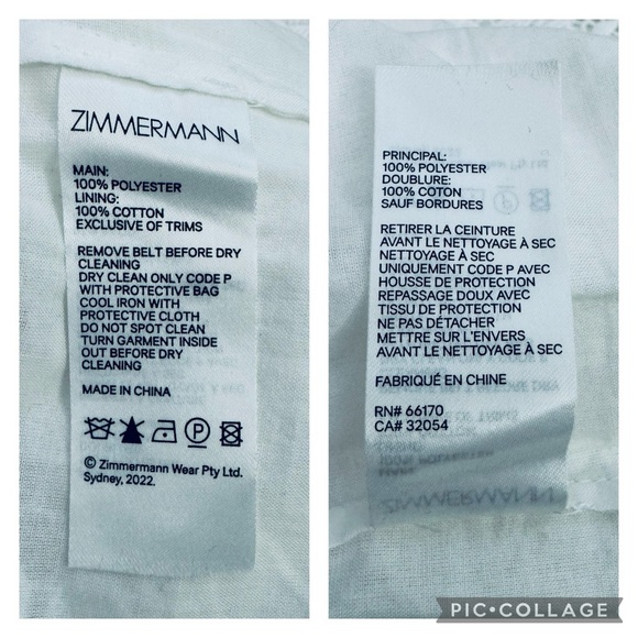 ‼️Final price Zimmermann Chintz Doily Lace High Waist wide leg Pants Ivory - Picture 17 of 17